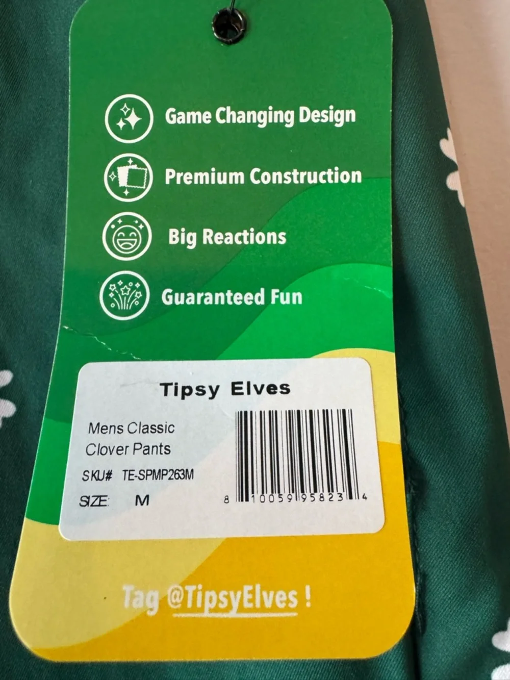 Tipsy Elves St Paddy’s day, clover pants, NWT medium - Picture 6 of 8